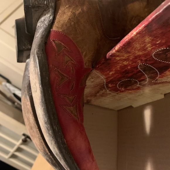 Old Gringo Western Boots Red Tan 7 - Picture 3 of 5